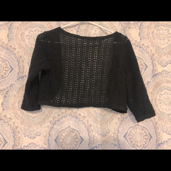 NWT Black 3/4 Sleeves Vest Cardigan - Summertime Wear - Picture 2 of 5